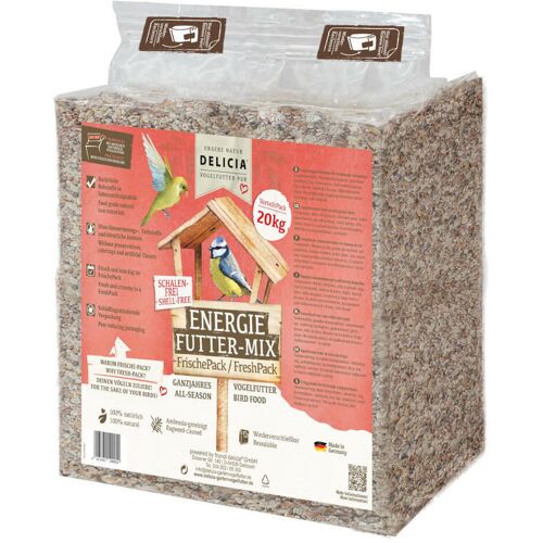 Energie Futter-Mix 20 kg Vogelfutter Wintervogelfutter Ganzjahresfutter - Delicia