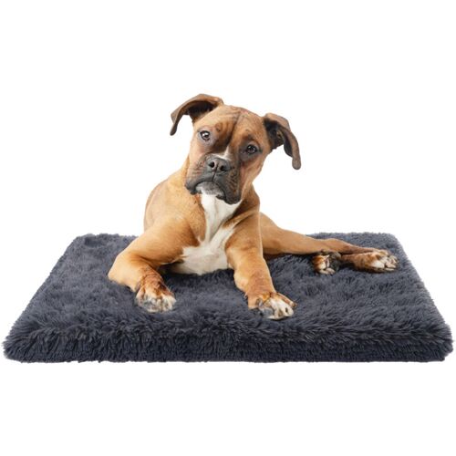 Hundebett Katzenbett Flauschig Hundekissen Hundesofa Hundedecke Hundekörbchen Anthrazit, 50x80 cm - Paco Home