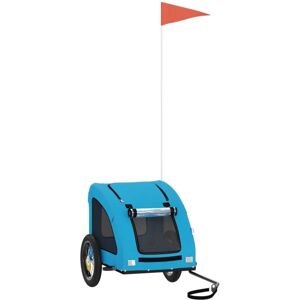 Fahrradanhänger Hunde Blau Oxford-gewebe Und Eisen Vidaxl Fahrradanhänger Hunde Blau Oxford-gewebe Und Eisen Vidaxl