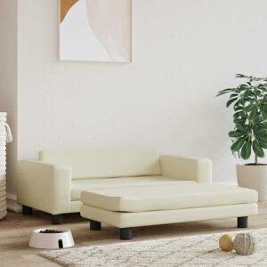 Hundebett Mit Verlängerung Creme 100x50x30 Cm Kunstleder Vidaxl Hundebett Mit Verlängerung Creme 100x50x30 Cm Kunstleder Vidaxl