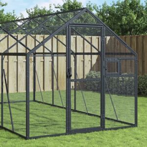 Vidaxl - Voliere Anthrazit 1,79x10x1,85 M Aluminium Vidaxl - Voliere Anthrazit 1,79x10x1,85 M Aluminium