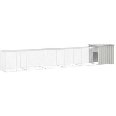 vidaXL Hühnerstall 600x91x100cm Verzinkter Stahl vidaXL Hühnerstall 600x91x100cm Verzinkter Stahl