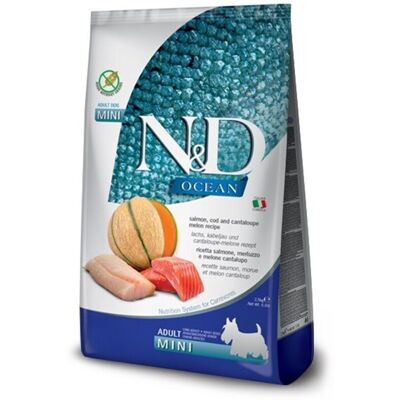 Farmina N&d Ocean Dog Lachs, Kabeljau & Cantaloupe-melone 2,5 Kg Farmina N&d Ocean Dog Lachs, Kabeljau & Cantaloupe-melone 2,5 Kg