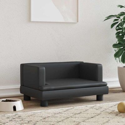 vidaXL Hundebett Klein Schwarz 60x40x30 cm vidaXL Hundebett Klein Schwarz 60x40x30 cm