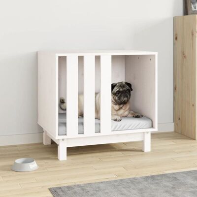 Vidaxl Dog House White 60x45x57 Cm Solid Wood Pine Vidaxl Dog House White 60x45x57 Cm Solid Wood Pine