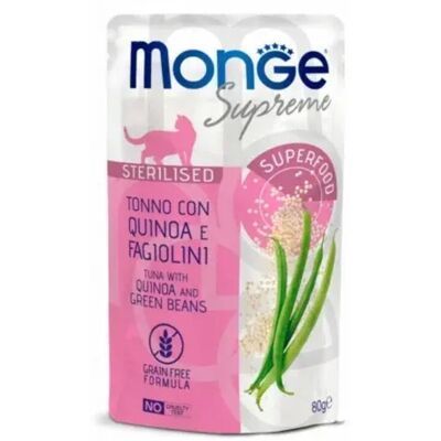 Monge Supreme Katzenfutter - Thunfisch Quinoa Grüne Bohnen - 80g Monge Supreme Katzenfutter - Thunfisch Quinoa Grüne Bohnen - 80g