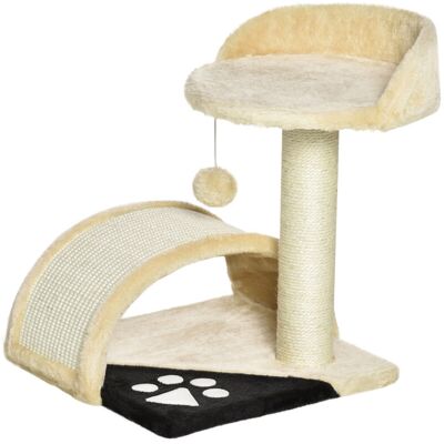 Pawhut Katzenbaum 35.5x37x46 cm Beige - Katzenbaum Pawhut Katzenbaum 35.5x37x46 cm Beige - Katzenbaum