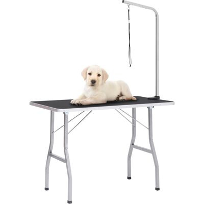 vidaXL Verstellbarer Hundepflege-Tisch mit 1 Loop vidaXL Verstellbarer Hundepflege-Tisch mit 1 Loop