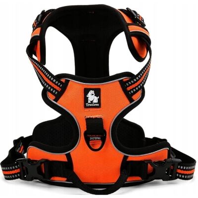 Truelove Front Line Hundegeschirr - Verstellbar, Reflektierend, Orange Truelove Front Line Hundegeschirr - Verstellbar, Reflektierend, Orange