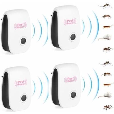 Generic 4-teiliges Ultraschall-abwehrset, Elektronisches Abwehrmittel Gegen Fliegen, Mücken, Kakerlaken, Ratten Und Mäuse Generic 4-teiliges Ultraschall-abwehrset, Elektronisches Abwehrmittel Gegen Fliegen, Mücken, Kakerlaken, Ratten Und Mäuse
