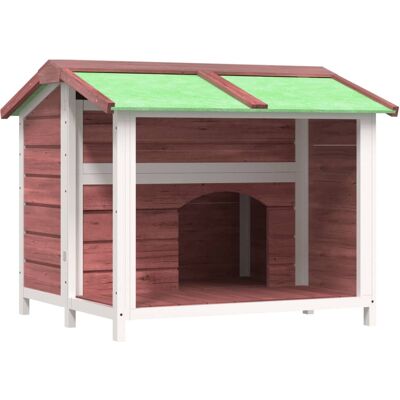 vidaXL Hundehütte Mokka 96x87x80,5 cm Massives Kiefernholz - Hundehütte vidaXL Hundehütte Mokka 96x87x80,5 cm Massives Kiefernholz - Hundehütte