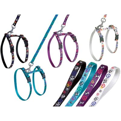 Karlie - Art Sportiv - Geschirr Mit Leine Motiv Maus - Weiß 10mm X 110 Cm Karlie - Art Sportiv - Geschirr Mit Leine Motiv Maus - Weiß 10mm X 110 Cm