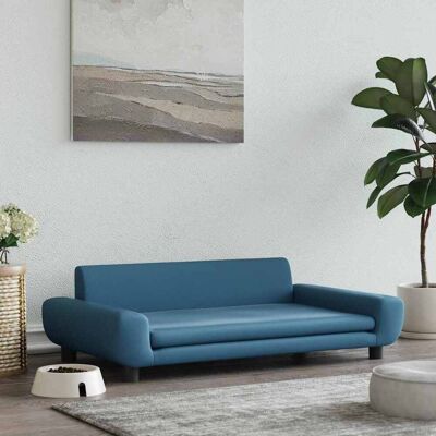 Hundebett Blau 100x54x33 Cm Samt - Vidaxl Hundebett Blau 100x54x33 Cm Samt - Vidaxl