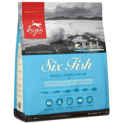 2WORK Orijen Six Fish Trockenfutter Für Erwachsene Hunde 2kg 2WORK Orijen Six Fish Trockenfutter Für Erwachsene Hunde 2kg