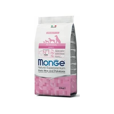 Monge All Breeds Erwachsenen Schweinefleisch-Reis-Kartoffeln - Hundefutter Monge All Breeds Erwachsenen Schweinefleisch-Reis-Kartoffeln - Hundefutter