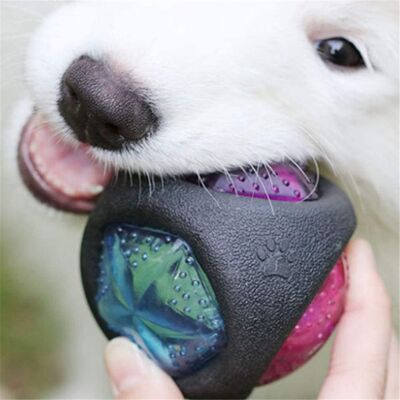 HEAT Gummiball Für Hunde, Welpenball, Bissfester Ball, Zahnpflegespielzeug Für Haustiere, Backenzahntrainingsball HEAT Gummiball Für Hunde, Welpenball, Bissfester Ball, Zahnpflegespielzeug Für Haustiere, Backenzahntrainingsball