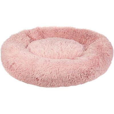 Beliani Haustierbett Rosa Polyester 80 x 80 cm Rund Hund Katze - Haustierbett Beliani Haustierbett Rosa Polyester 80 x 80 cm Rund Hund Katze - Haustierbett