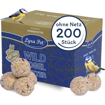 200 Stk. Lyra Pet Premium Meisenknödel Ohne Netz À 85 G 200 Stk. Lyra Pet Premium Meisenknödel Ohne Netz À 85 G