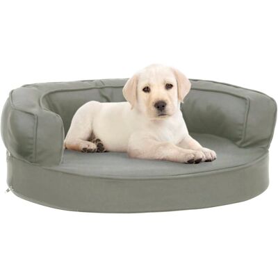 vidaXL Hundebett Matratze Leinenoptik Grau - Hundebett vidaXL Hundebett Matratze Leinenoptik Grau - Hundebett