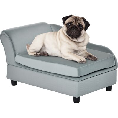 PawHut Hundesofa mit Stauraum - Hellgrau - Hundesofa PawHut Hundesofa mit Stauraum - Hellgrau - Hundesofa