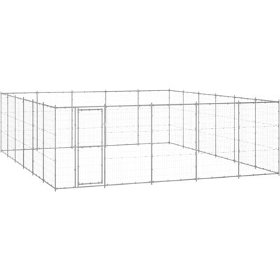vidaXL Outdoor Hundehütte Galvanisiertes Stahl 36,3 m - Hundehütte vidaXL Outdoor Hundehütte Galvanisiertes Stahl 36,3 m - Hundehütte