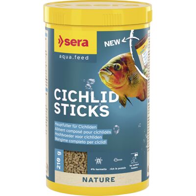 Sera Cichlids Sticks - Schwimmende Fischfutter für Große - 210 g Sera Cichlids Sticks - Schwimmende Fischfutter für Große - 210 g