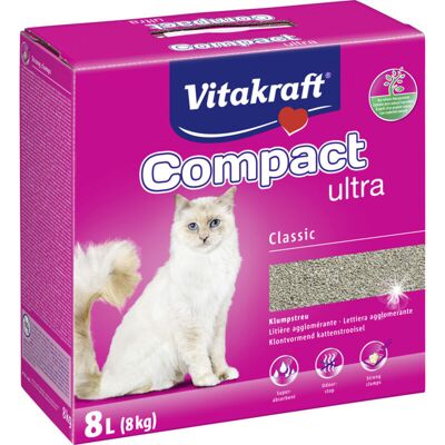 Vitakraft Katzenstreu - Compact Ultra, 8kg, Klumpend, Geruchsneutral Vitakraft Katzenstreu - Compact Ultra, 8kg, Klumpend, Geruchsneutral
