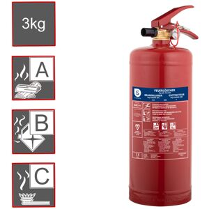 Smartwares Pulverfeuerlöscher, Brandklassen A, B, C, Manometer, 3kg Smartwares Pulverfeuerlöscher, Brandklassen A, B, C, Manometer, 3kg