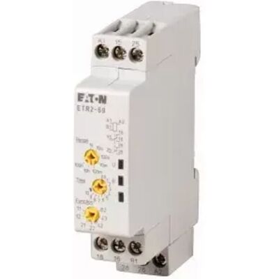 Eaton ETR2-69 Zeitrelais - 0,5s-100h, Hutschienenmontage, 3A, IP20 Eaton ETR2-69 Zeitrelais - 0,5s-100h, Hutschienenmontage, 3A, IP20