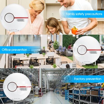 GRID COOL Wlan-rauchmelder, Intelligenter Feueralarm, Drahtloses Sicherheitssystem, Tuya Smart Life App, Vernetzte Haussteuerung Für Küche, Geschäft, Hotel Oder Fabrik. GRID COOL Wlan-rauchmelder, Intelligenter Feueralarm, Drahtloses Sicherheitssystem, Tuya Smart Life App, Vernetzte Haussteuerung Für Küche, Geschäft, Hotel Oder Fabrik.