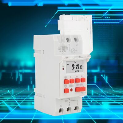 HEAT Tm919b-1 100–130 V Ac 30 A Wochenzeitschaltuhr Mit Lcd-anzeige, Ein/aus-steuerung, Programmierbares Zeitrelais HEAT Tm919b-1 100–130 V Ac 30 A Wochenzeitschaltuhr Mit Lcd-anzeige, Ein/aus-steuerung, Programmierbares Zeitrelais