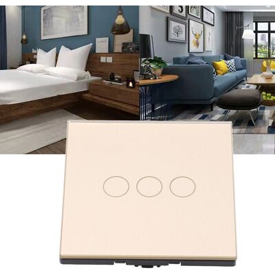JUTE Dreikanal-goldrelais Typ 86, Rf433 Neutralleiter/einzeldraht-graffiti-wifi-smart-schalter Ac80-260v/10a, Relais Typ 86, Touch-steuerung, Alexa/google-sprachsteuerung. JUTE Dreikanal-goldrelais Typ 86, Rf433 Neutralleiter/einzeldraht-graffiti-wifi-smart-schalter Ac80-260v/10a, Relais Typ 86, Touch-steuerung, Alexa/google-sprachsteuerung.