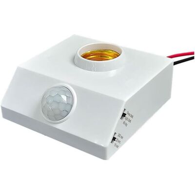 OEM E27 Led-lampenfassung Mit Pir-infrarot-bewegungsmelder (220 V) Und Dimmer OEM E27 Led-lampenfassung Mit Pir-infrarot-bewegungsmelder (220 V) Und Dimmer