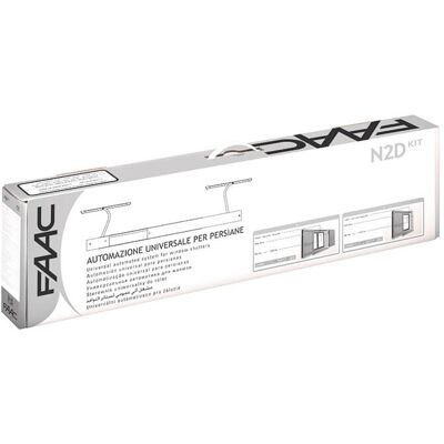 Faac - N2d Auto Kit 105776 Universelle Automatisierung Für Braune Fensterläden 1–2 Türen Faac - N2d Auto Kit 105776 Universelle Automatisierung Für Braune Fensterläden 1–2 Türen