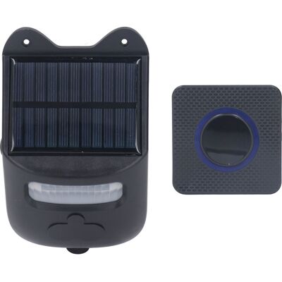 HEAT Solarbetriebene Türklingel Mit Infrarot-bewegungsmelder, Kabellos, Für Bauernhöfe, Campingplätze, Häuser Und Gärten, 110–240 V, Eu-stecker HEAT Solarbetriebene Türklingel Mit Infrarot-bewegungsmelder, Kabellos, Für Bauernhöfe, Campingplätze, Häuser Und Gärten, 110–240 V, Eu-stecker