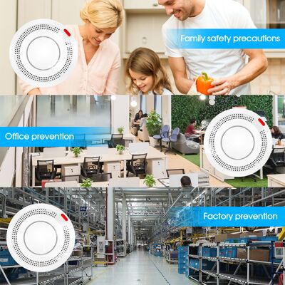GRID COOL Wlan-rauchmelder, Intelligenter Feueralarm, Drahtloses Sicherheitssystem, Tuya Smart Life App, Vernetzte Haussteuerung Für Küche, Geschäft, Hotel Oder Fabrik. GRID COOL Wlan-rauchmelder, Intelligenter Feueralarm, Drahtloses Sicherheitssystem, Tuya Smart Life App, Vernetzte Haussteuerung Für Küche, Geschäft, Hotel Oder Fabrik.