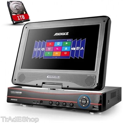 Trade Shop Traesio - Trade Shop - Dvr Nvr Combo Ahd Videoüberwachung 4 Kanäle 10,1' Lcd-bildschirm H.264 - Trade Shop Traesio - Trade Shop - Dvr Nvr Combo Ahd Videoüberwachung 4 Kanäle 10,1' Lcd-bildschirm H.264 -