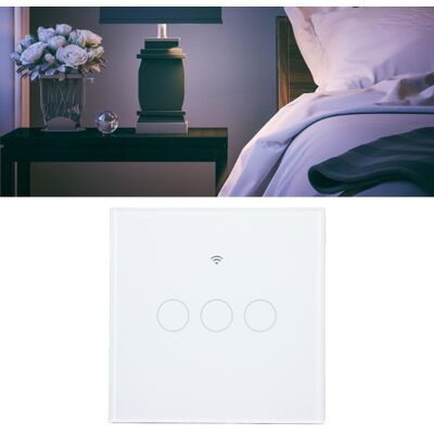 JUTE Rf433 Smart Switch – Universelles Touch-bedienfeld Mit Sprachsteuerung Und Timer, Ein-/neutral-/phasenschaltung JUTE Rf433 Smart Switch – Universelles Touch-bedienfeld Mit Sprachsteuerung Und Timer, Ein-/neutral-/phasenschaltung