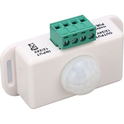 HEAT Infrarot-bewegungsmelder Mit Einstellbarer Verzögerungszeit, 6 A, 12–24 V, Weiß HEAT Infrarot-bewegungsmelder Mit Einstellbarer Verzögerungszeit, 6 A, 12–24 V, Weiß