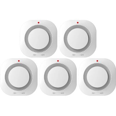OEM Rauchmelder, Fotoelektrische Technologie, Benutzerfreundliche Bedienung, 5 Stück OEM Rauchmelder, Fotoelektrische Technologie, Benutzerfreundliche Bedienung, 5 Stück