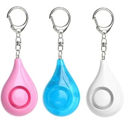 LONGZIMING Rain Queen 3pcs Mini Personal Emergency Alarm Schlüsselanhänger Security Anti-aggression Shutter Sirene 120db Lärm Für Frauen Kinder (3pcs) LONGZIMING Rain Queen 3pcs Mini Personal Emergency Alarm Schlüsselanhänger Security Anti-aggression Shutter Sirene 120db Lärm Für Frauen Kinder (3pcs)