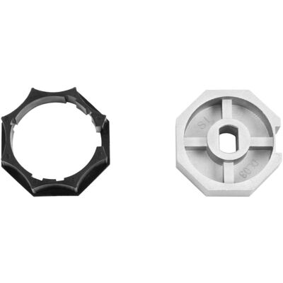 Adapterset Sw60 Achtkantwelle Für 45 Mm Avosdim Motoren Für Schwere Lasten Adapterset Sw60 Achtkantwelle Für 45 Mm Avosdim Motoren Für Schwere Lasten