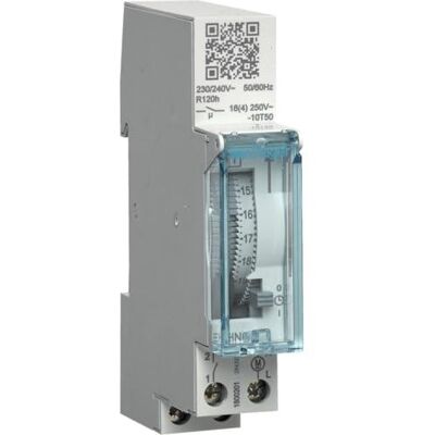 Hager EHN011 - Mechanischer Timer mit 200h Reserve - Zeitschalter Hager EHN011 - Mechanischer Timer mit 200h Reserve - Zeitschalter