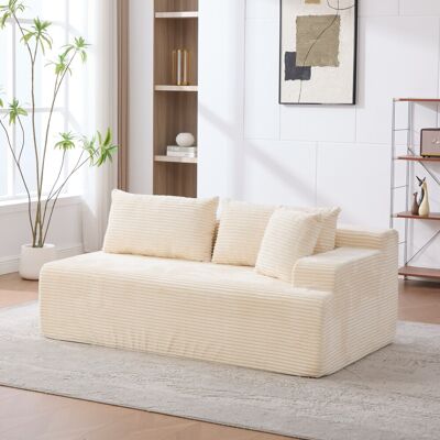 SANS MARQUE Modulares Kompressionssofa – Aus Tissu – Wolkenweicher Komfort.voll Gepolsterte – Sofort Einsatzbereit – Kuschelige – Modell U – Aus Tissu-stoff SANS MARQUE Modulares Kompressionssofa – Aus Tissu – Wolkenweicher Komfort.voll Gepolsterte – Sofort Einsatzbereit – Kuschelige – Modell U – Aus Tissu-stoff