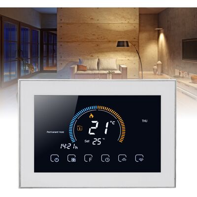 JUTE Bht-8000gb Smart-thermostat Mit Mobiler App, Sprachsteuerung, Lcd-touchscreen, Ac 95-240v Elektroheizung JUTE Bht-8000gb Smart-thermostat Mit Mobiler App, Sprachsteuerung, Lcd-touchscreen, Ac 95-240v Elektroheizung