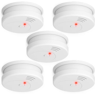 XPOTOOL 5x Batteriebetriebener Rauchmelder - DIN EN 14604 XPOTOOL 5x Batteriebetriebener Rauchmelder - DIN EN 14604