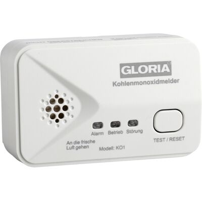 Gloria Kohlenmonoxidmelder - Batteriebetrieben, EN50291-1:2018 Zertifiziert Gloria Kohlenmonoxidmelder - Batteriebetrieben, EN50291-1:2018 Zertifiziert
