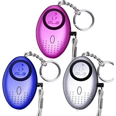 ERSANDY Persönlicher Alarm, 3er-pack Schlüsselanhänger-sicherheitsalarm Mit Led-taschenlampe, Mini-140-db-selbstverteidigungs-sicherheitsalarm Für Frauen, Kinder Und Nachtwanderer, Batterien Im Lieferumfang E ERSANDY Persönlicher Alarm, 3er-pack Schlüsselanhänger-sicherheitsalarm Mit Led-taschenlampe, Mini-140-db-selbstverteidigungs-sicherheitsalarm Für Frauen, Kinder Und Nachtwanderer, Batterien Im Lieferumfang E