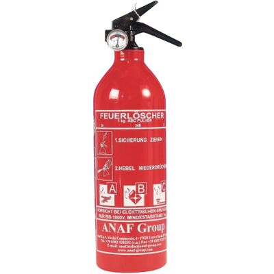 ADNAUTO Extincteur Abc 1 Kg Avec Manomètre ADNAUTO Extincteur Abc 1 Kg Avec Manomètre
