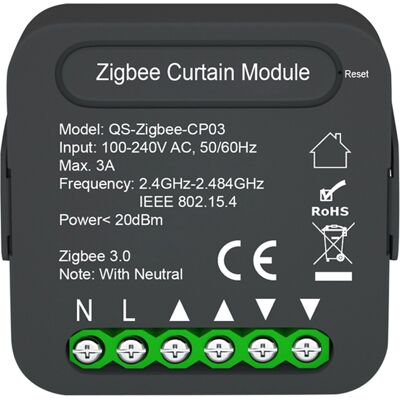 OEM Qs-zigbee-cp03 Tuya Zigbee Smart Curtain Control Module – Fernsteuerung Per App – Smartphone-sharing OEM Qs-zigbee-cp03 Tuya Zigbee Smart Curtain Control Module – Fernsteuerung Per App – Smartphone-sharing